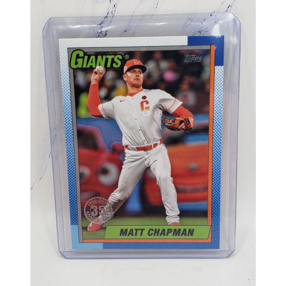2025 Topps Series 1 - 1990 Baseball Matt Chapman San Francisco Giants #T90-86 - Picture 1 of 4